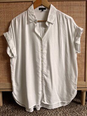 Quince Women's Camp Shirt (White, Medium)